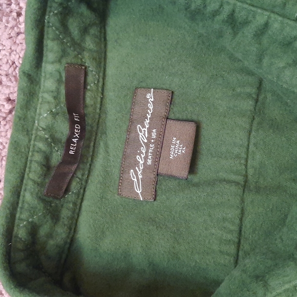 Eddie Bauer Solid Color Cotton Flannel - Picture 2 of 3